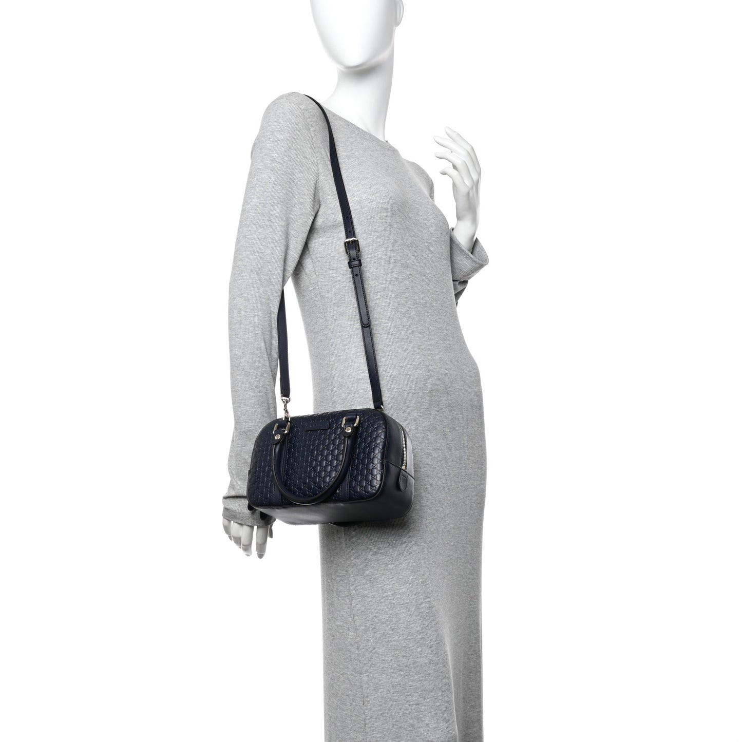Soft Microguccissima Small Crossbody Bag Blue
