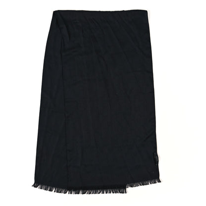 Gucci Wool Silk GG Monogram Scarf Black 2 of 3