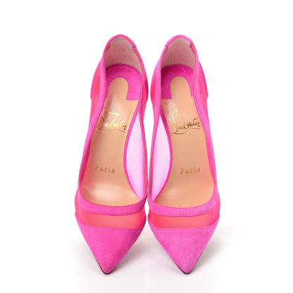Christian Louboutin Veau Velours Rete Galativi 100 Pumps 35 Diva 5 of 12