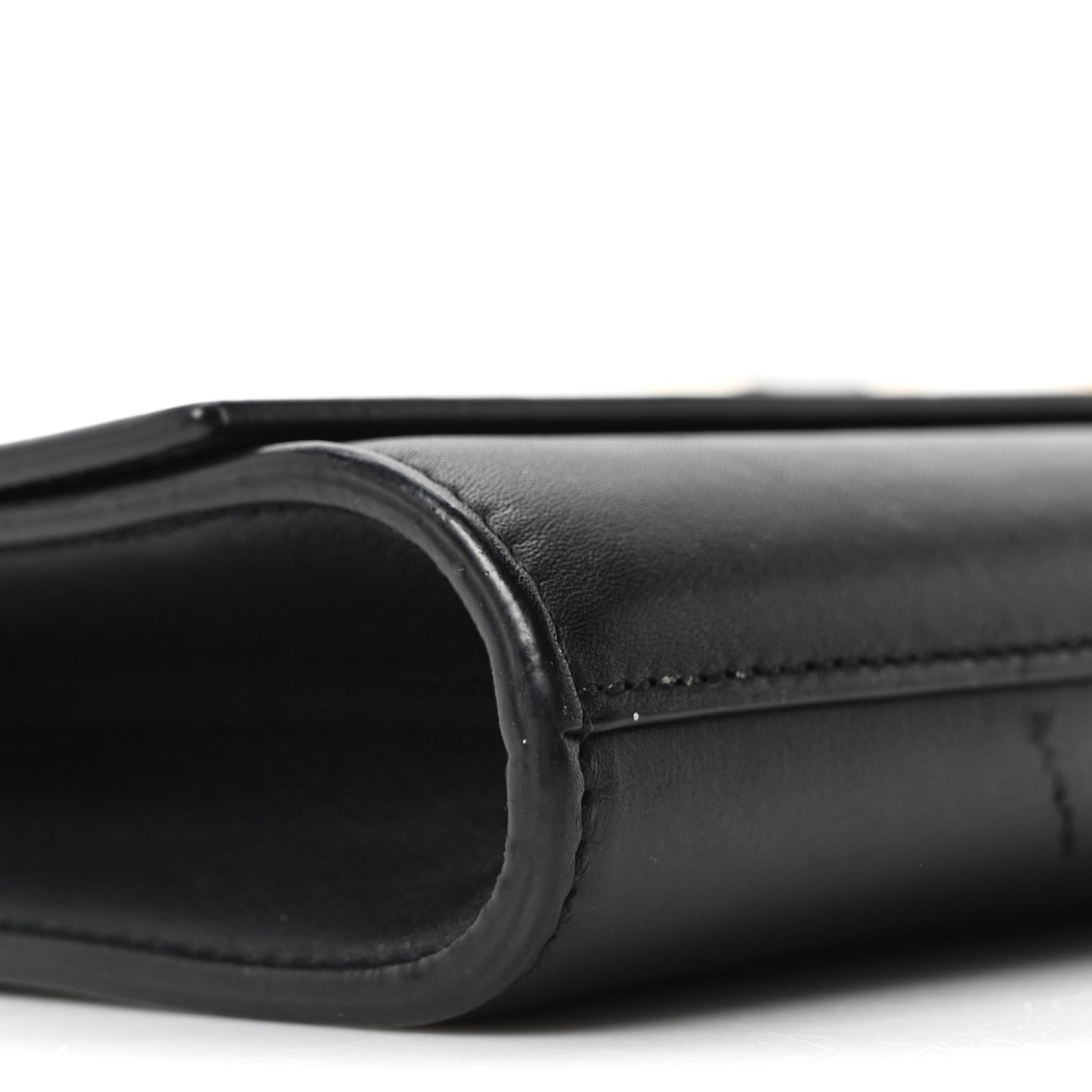 Calfskin Classic Y Ligne Clutch Black