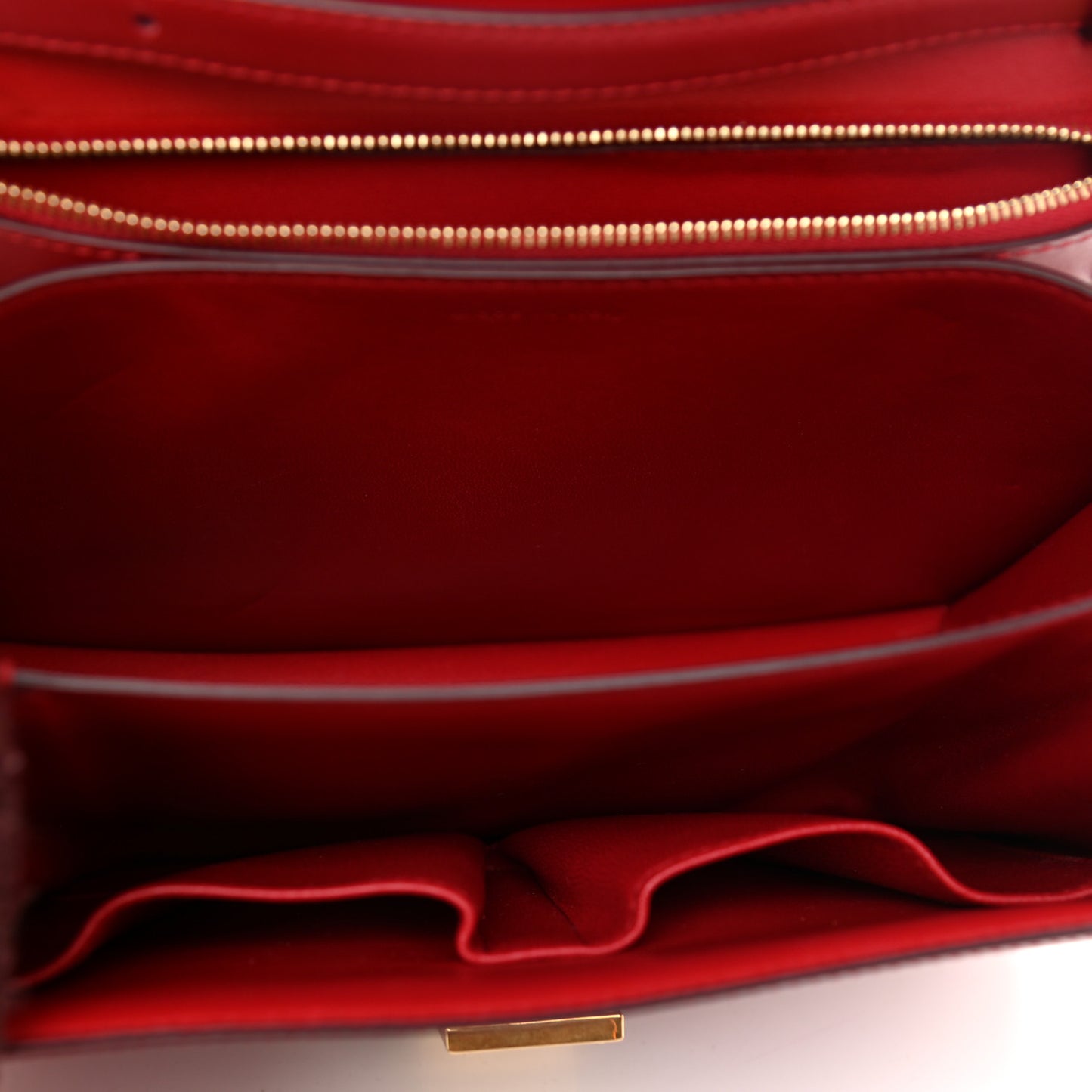 Box Calfskin Medium Classic Box Flap Bag Red
