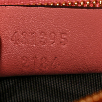 Gucci GG Supreme Monogram Face Embroidered Chain Wallet Pink 7 of 10