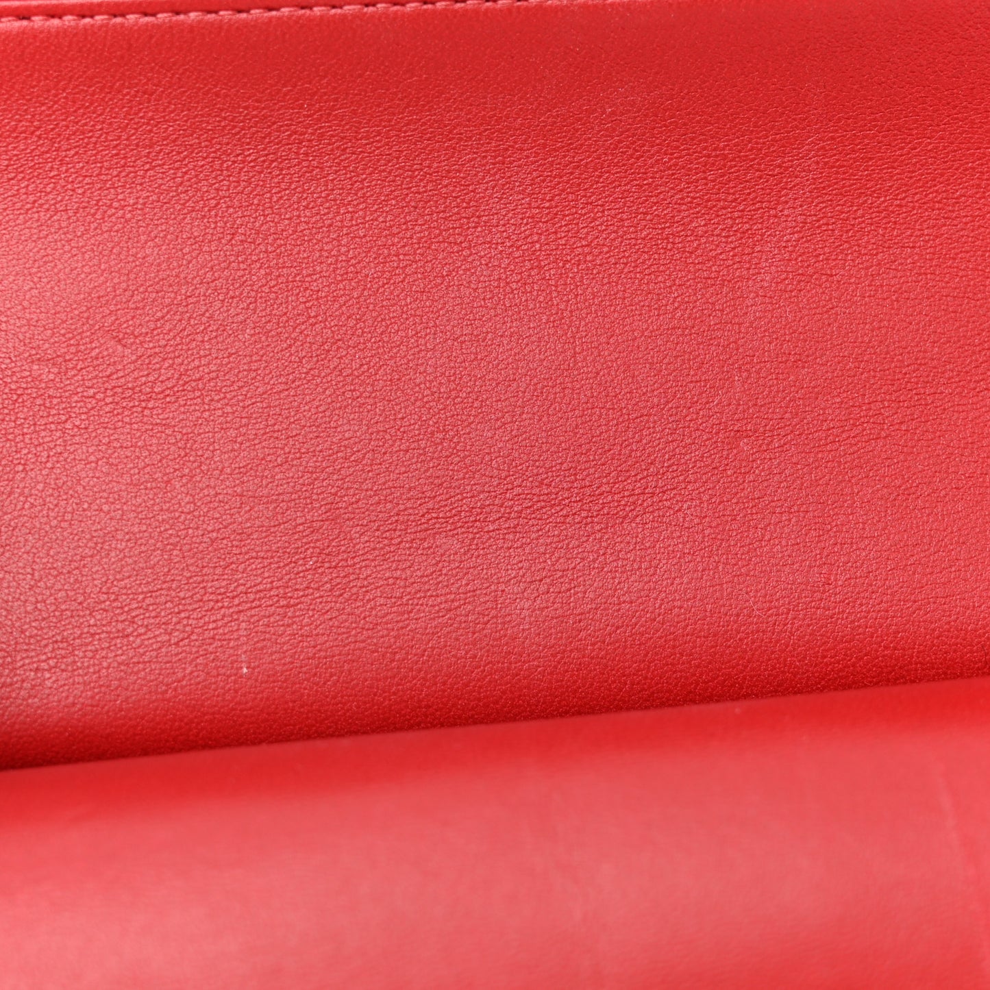 Lambskin Quilted Small Double Flap Red