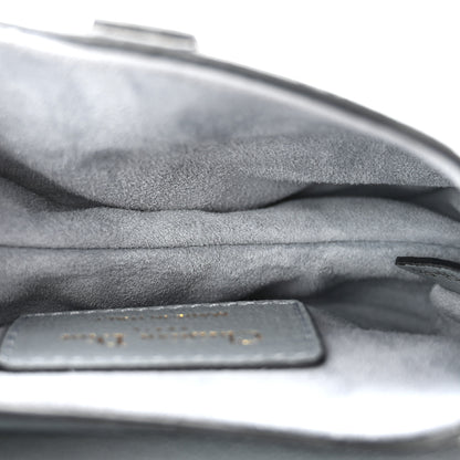 Christian Dior Goatskin Micro Saddle Bag Cloud Blue 5 of 10