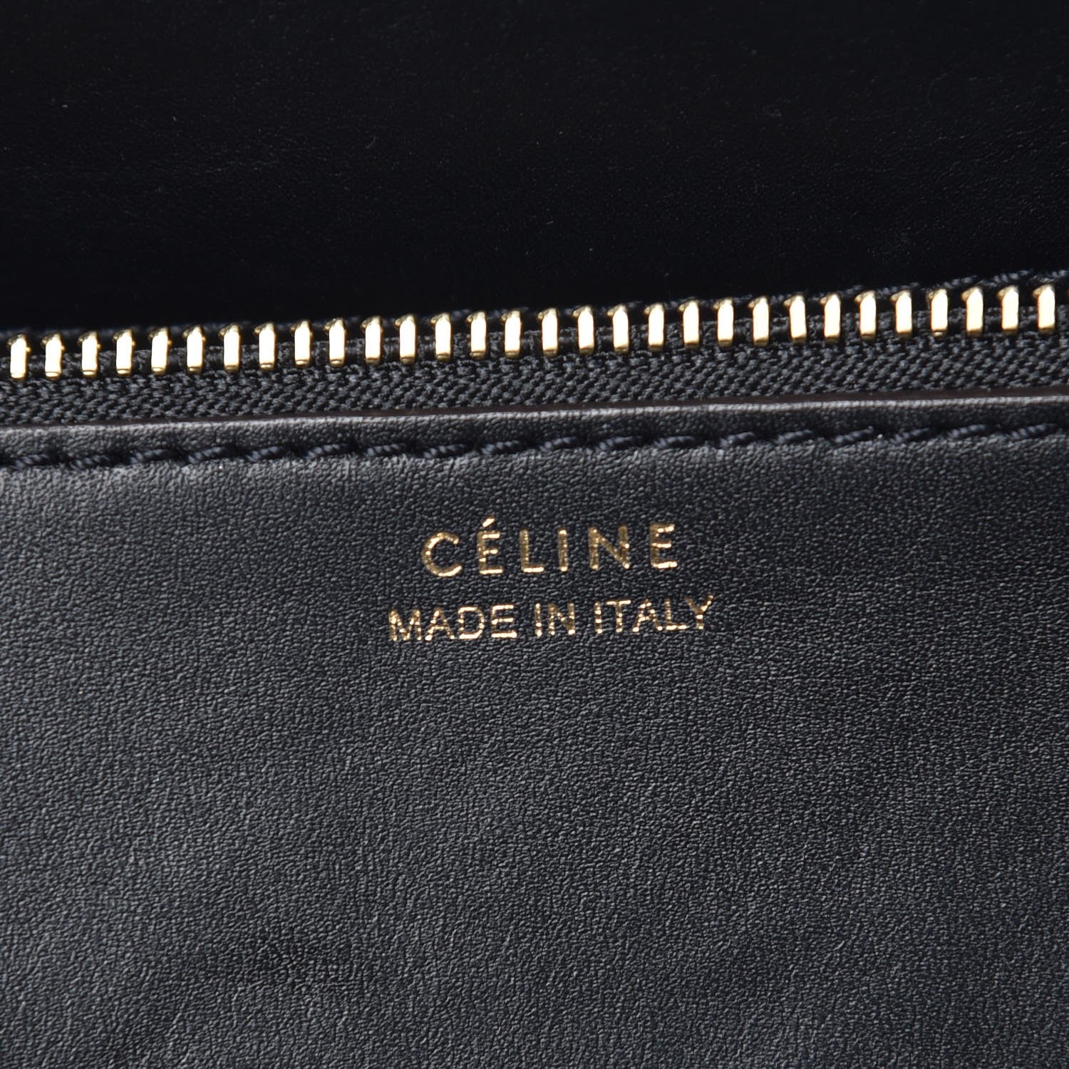 Celine Smooth Calfskin Nubuck Crocodile Embossed Small Tie Knot Tote Navy 7 of 16