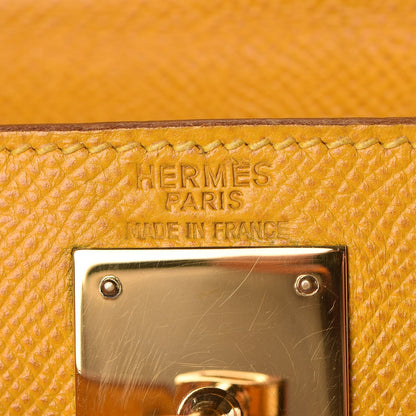 Hermes Epsom Retourne Kelly 28 Jaune 13 of 40