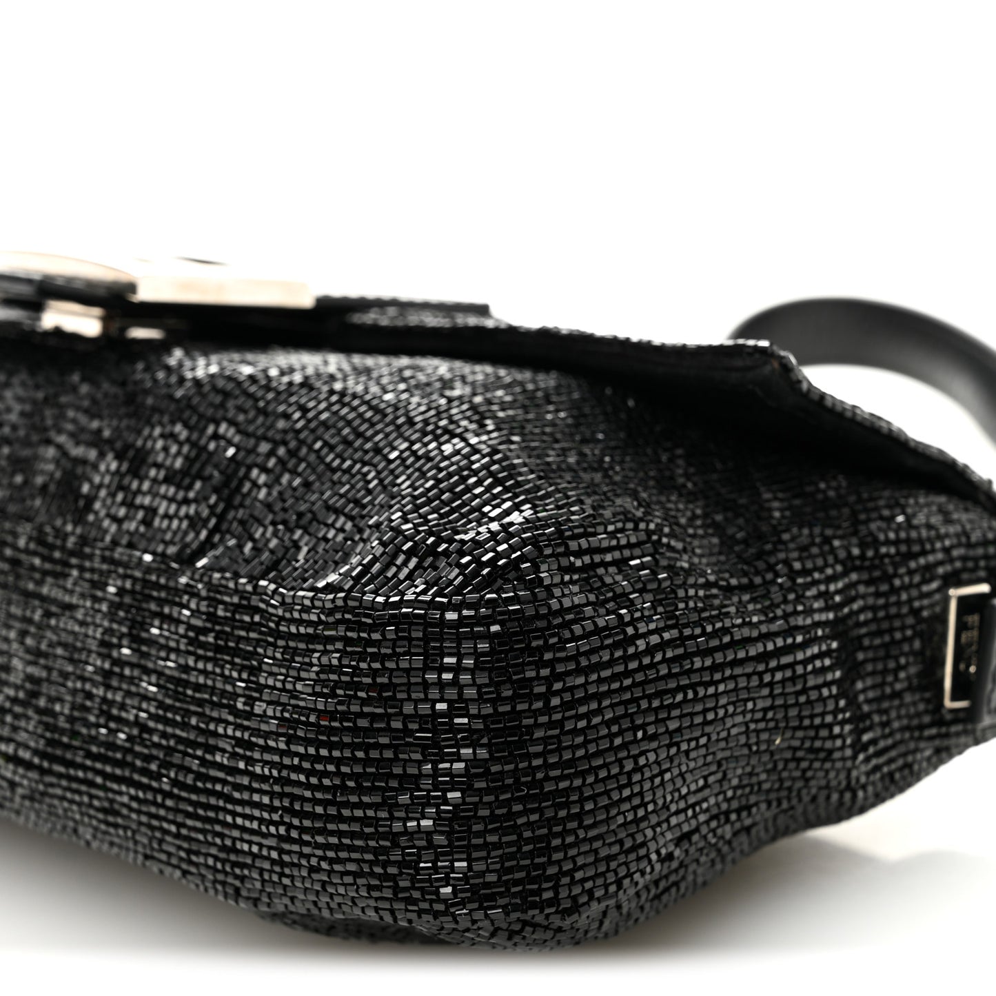 Sequin Beaded Baguette Black