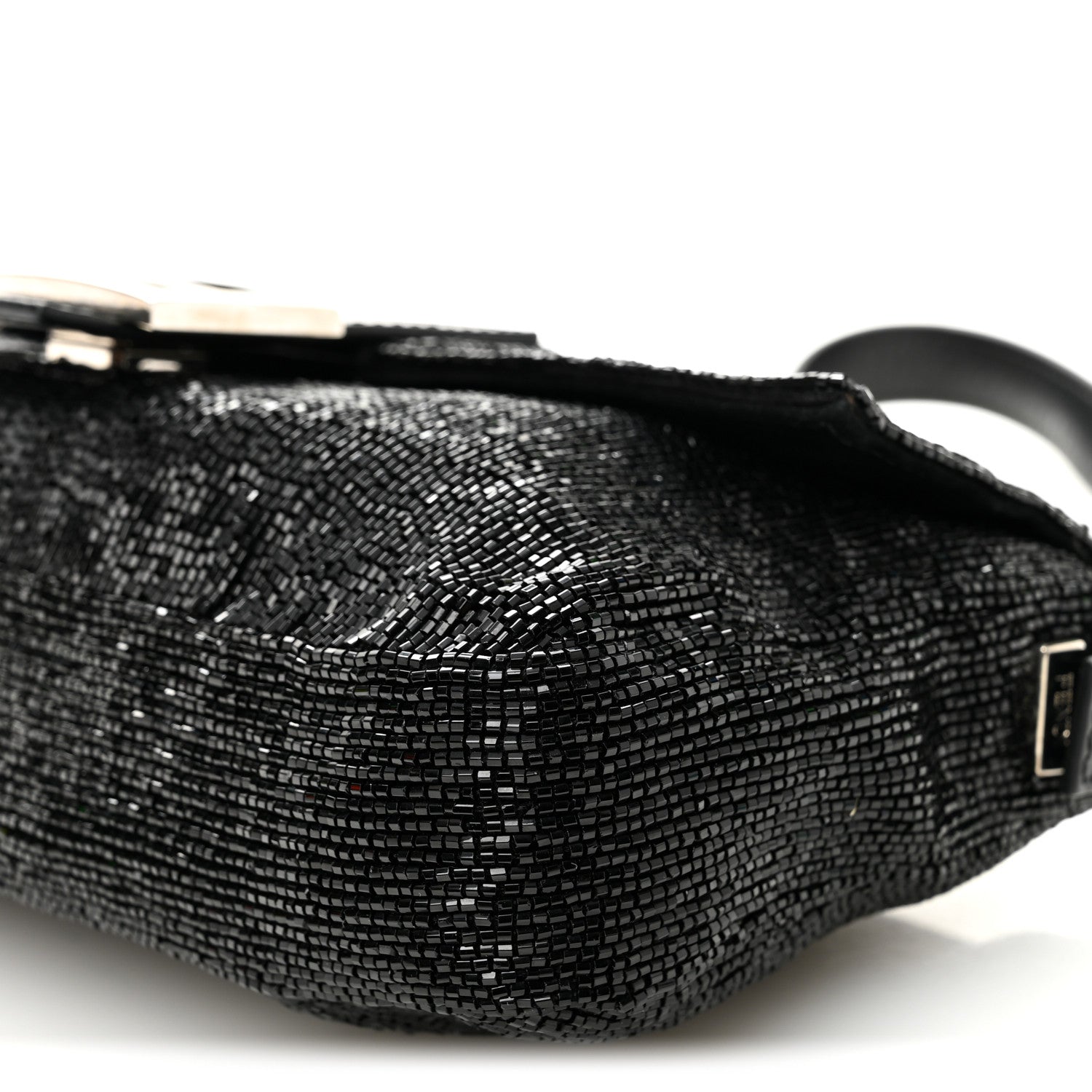 Fendi Sequin Beaded Baguette Black 10 of 12