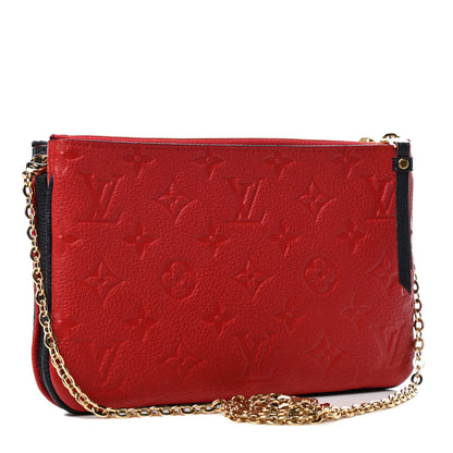 Louis Vuitton Empreinte Double Zip Pochette Marine Rouge 2 of 4