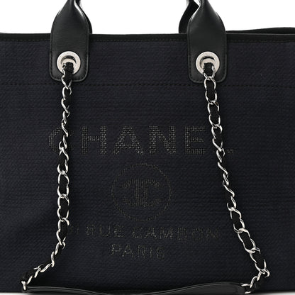 Chanel Mixed Fibers Medium Deauville Tote Black 8 of 14
