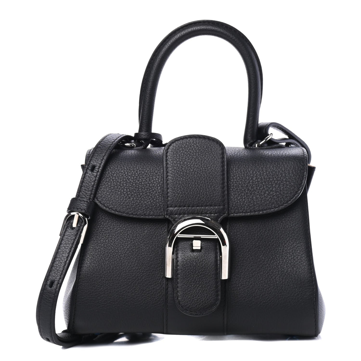 Delvaux Calfskin Mini Brillant Satchel Black 1 of 4