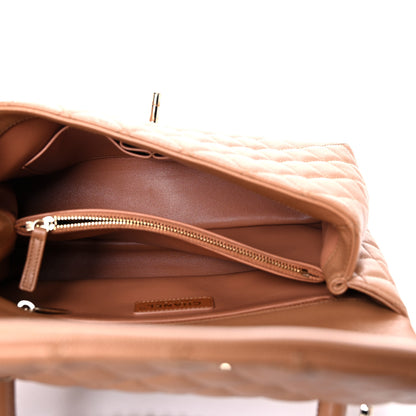 Chanel Caviar Quilted Small Coco Handle Flap Brown 5 of 11
