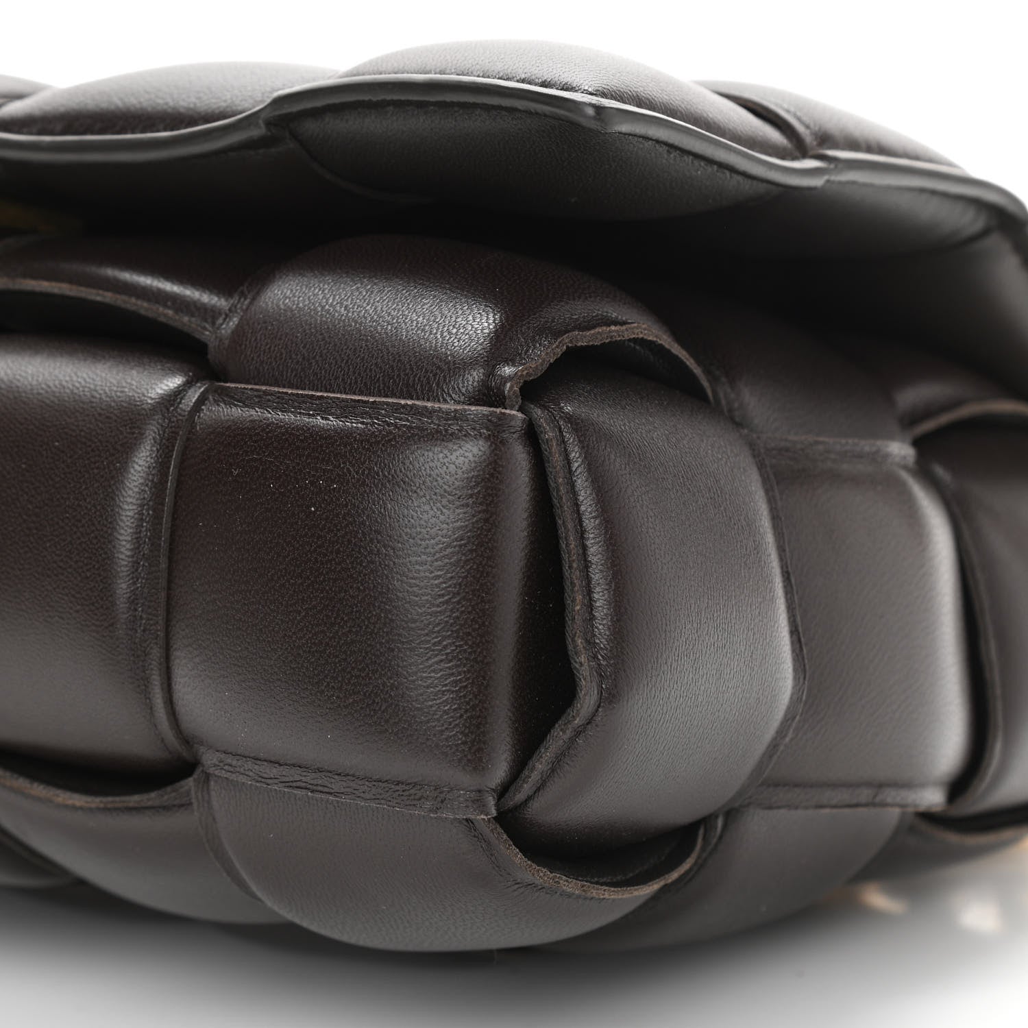 Bottega Veneta Lambskin Maxi Intreccio Padded Chain Cassette Crossbody Bag Black 10 of 10