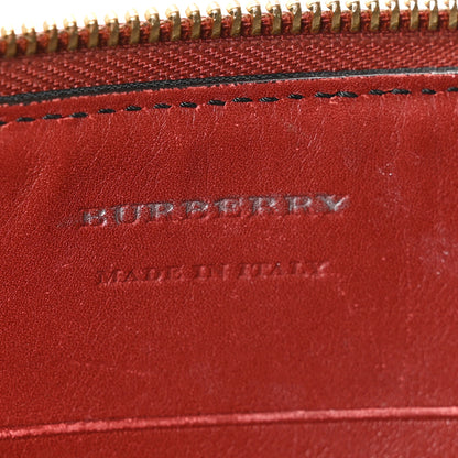 Burberry House Check Derby Peyton Crossbody Clutch Bag Red 6 of 11