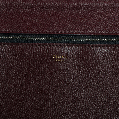 Celine Grained Calfskin Medium Edge Shoulder Bag Burgundy 9 of 10