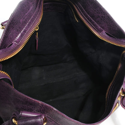 Balenciaga Agneau Giant 21 Gold Hardware City Raisin 6 of 10