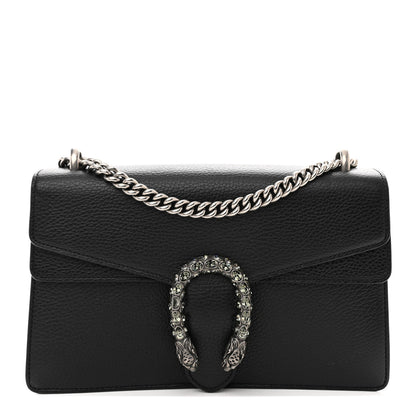 Gucci Pebbled Calfskin Small Dionysus Shoulder Bag Black 1 of 12