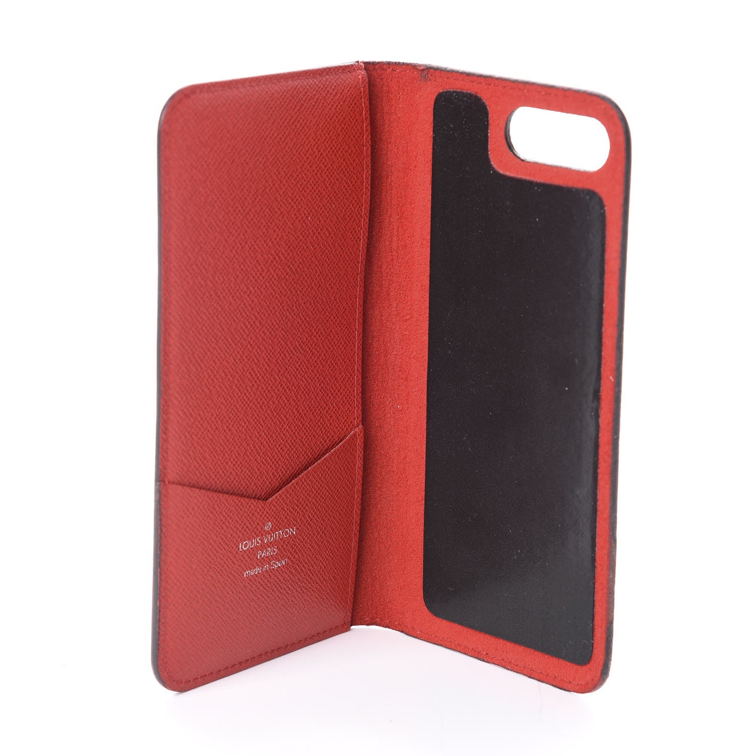 Louis Vuitton X SUPREME Epi iPhone 7 Plus Folio Case Red 5 of 8