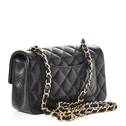 Chanel Caviar Quilted Mini Rectangular Flap Black 3 of 8