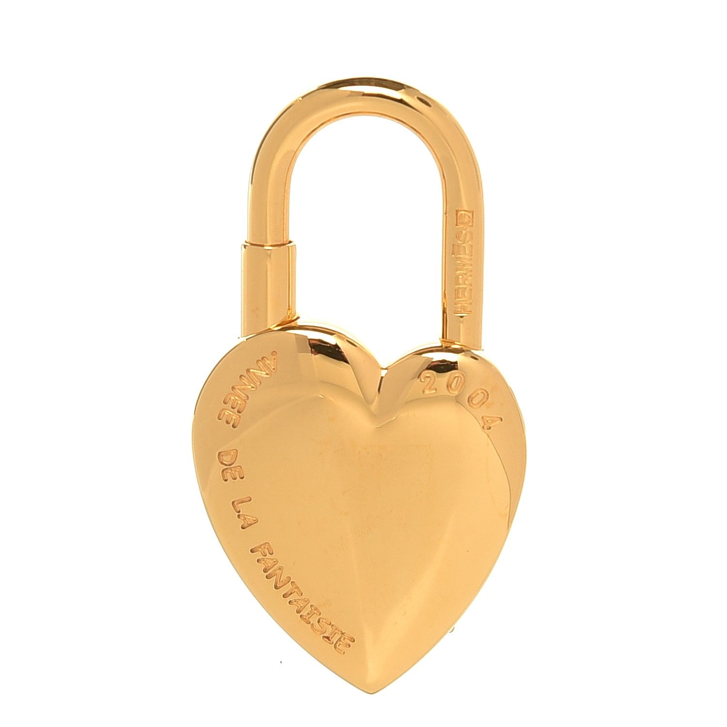 Hermes Annee De La Fantaisie Heart Cadena Lock Gold 2 of 4