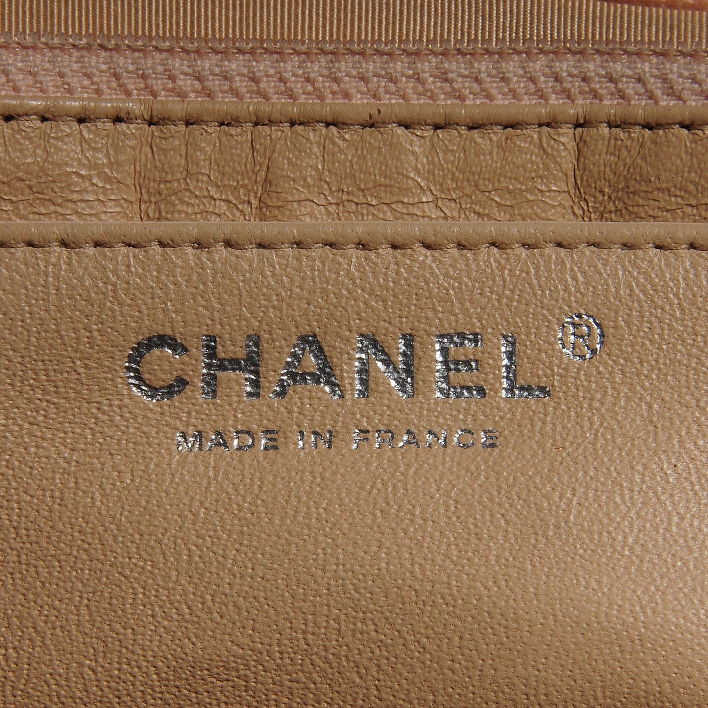 Caviar Quilted Jumbo Single Flap Beige