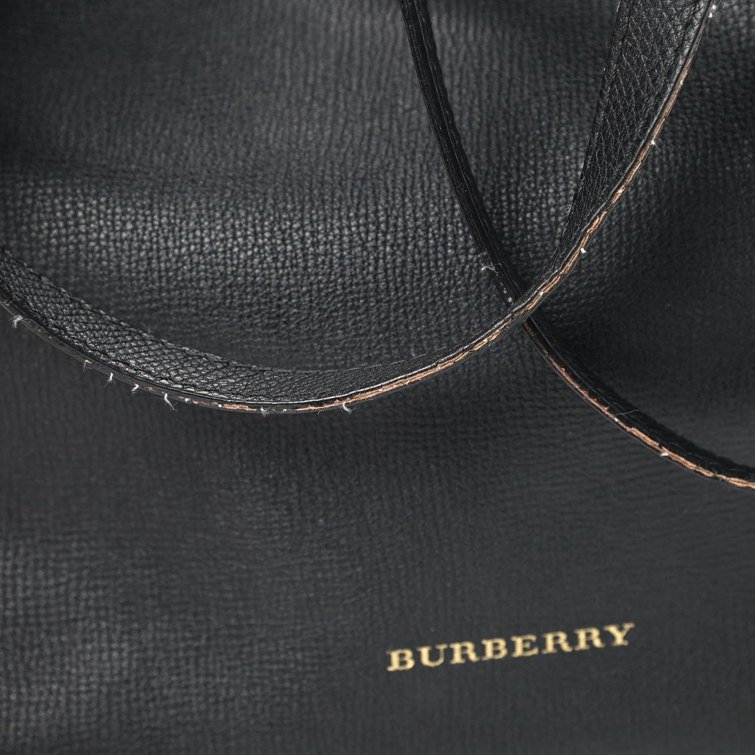 Burberry Grainy Calfskin House Check Small Canterbury Black 5 of 7