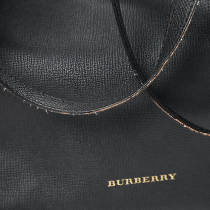 Burberry Grainy Calfskin House Check Small Canterbury Black 5 of 7