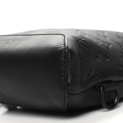 Louis Vuitton Calfskin Shadow Monogram Duo Slingbag Black 9 of 9