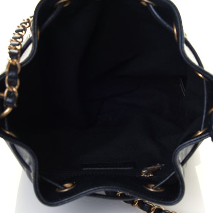 Chanel Caviar Deauville Drawstring Bucket Bag Black 5 of 12