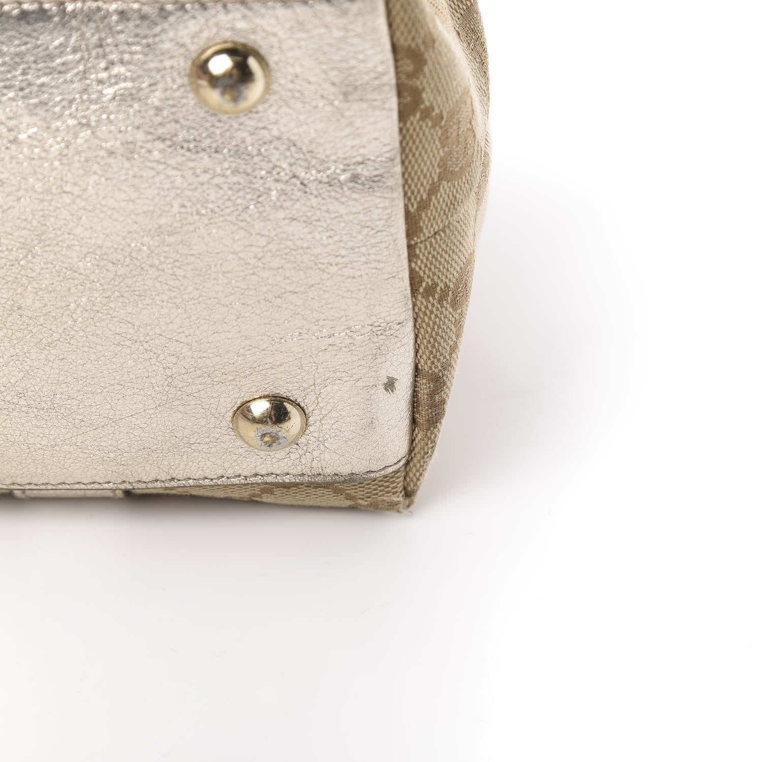 Gucci Monogram Medium Abbey Tote Metallic 16 of 18
