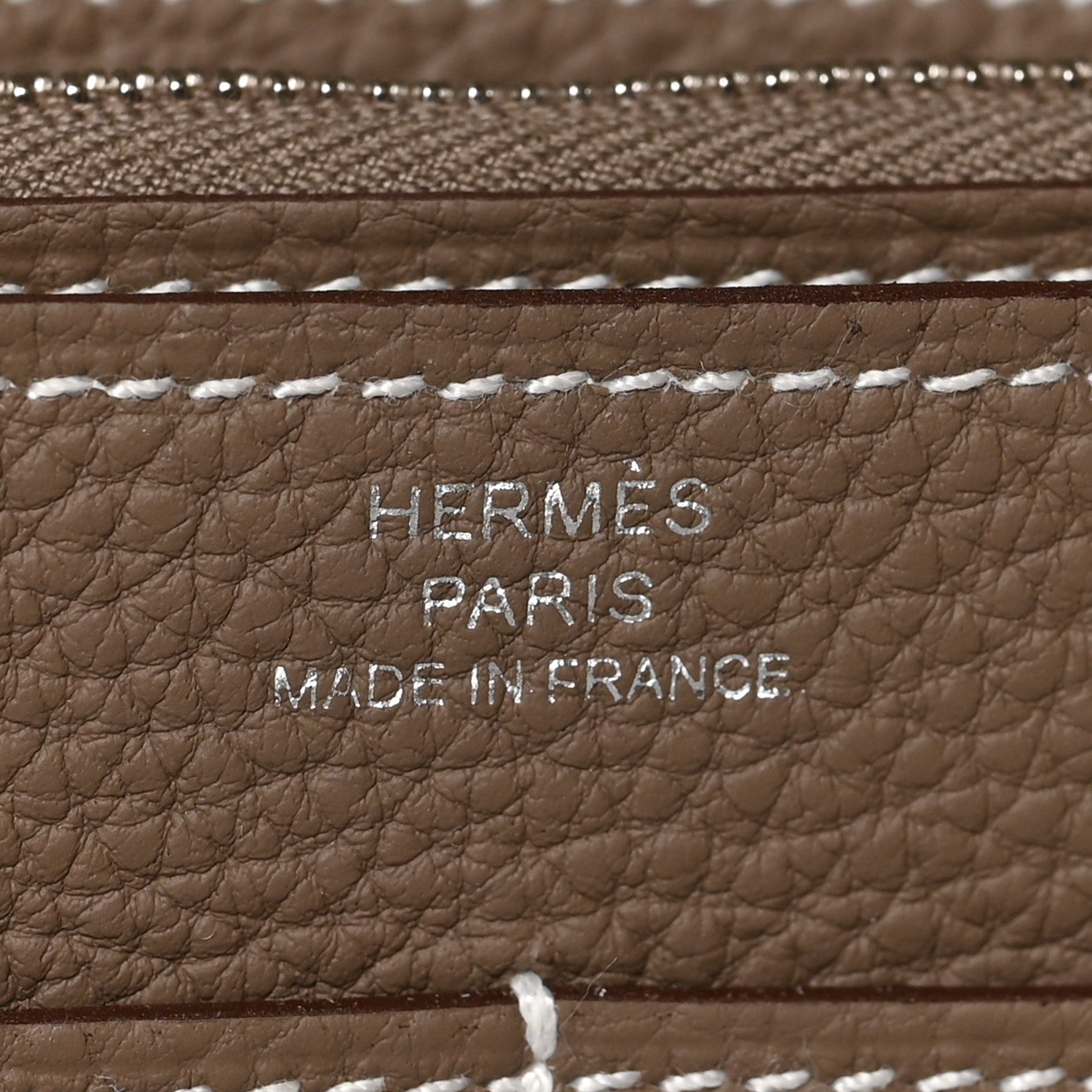 Hermes Togo Dogon Duo Wallet Etoupe 9 of 11