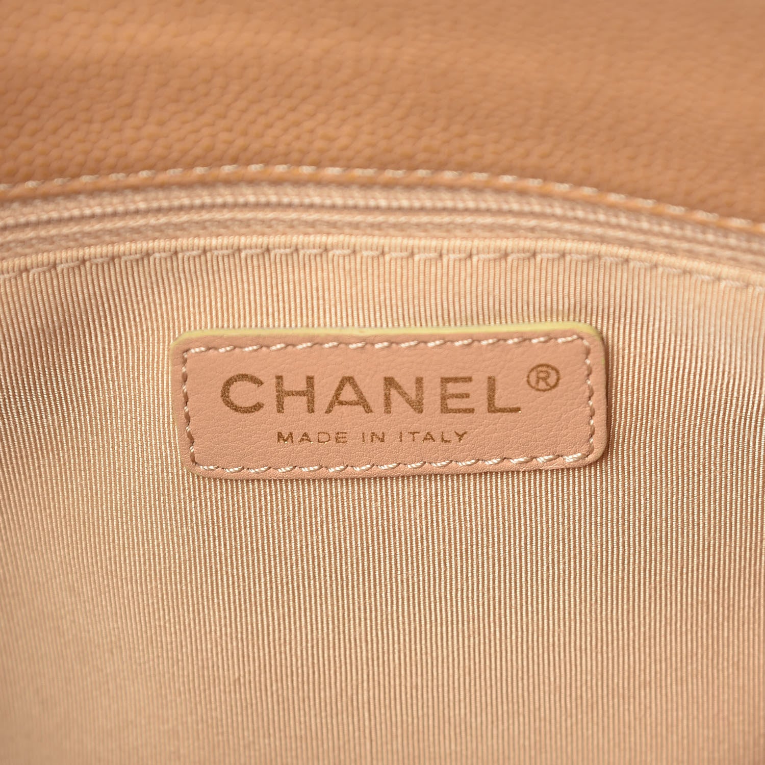 Chanel Caviar Quilted Grand Shopping Tote GST Beige 6 of 10