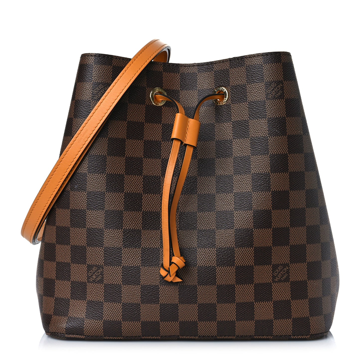 Damier Ebene Neonoe MM Safran