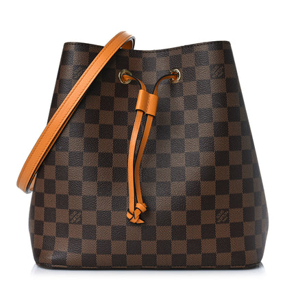 Louis Vuitton Damier Ebene Neonoe MM Safran 1 of 8
