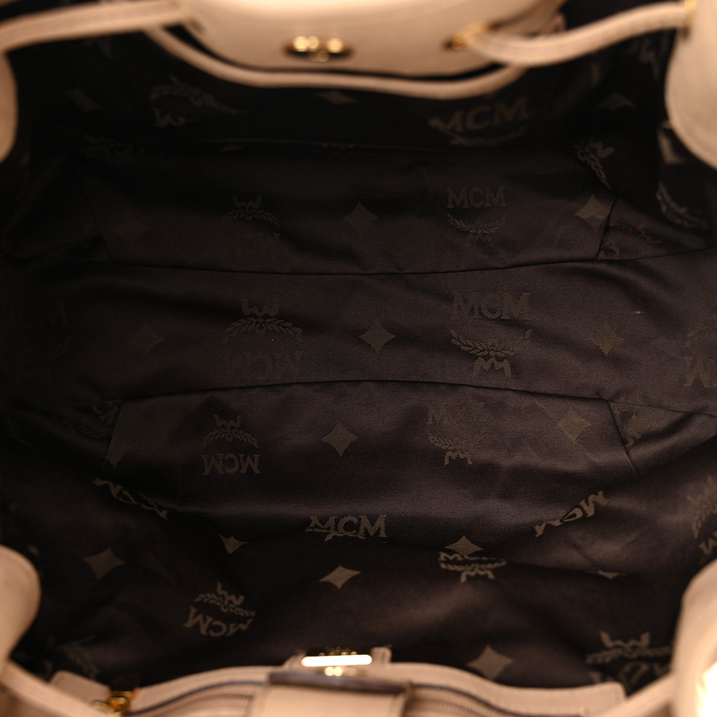 Visetos Drawstring Bucket Bag Beige