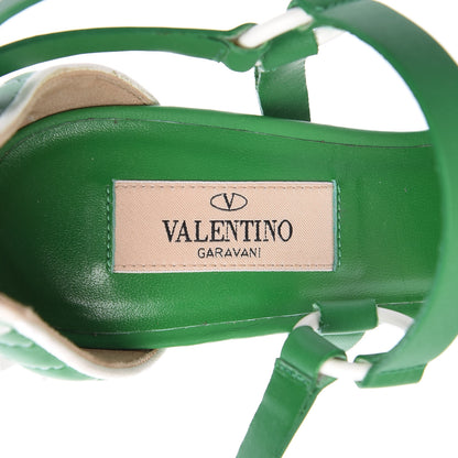 Valentino Garavani Nappa Free Rockstud Spike 105mm Ankle Strap Sandals 37 Peppermint 6 of 10