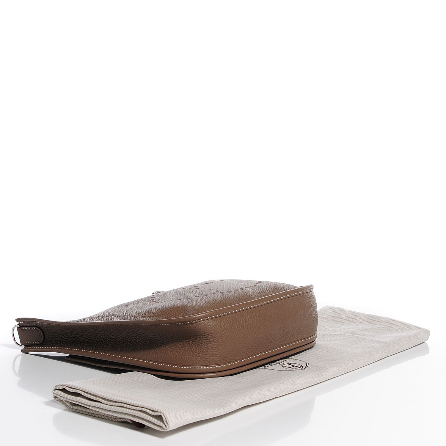 Hermes Taurillon Clemence Evelyne III PM Etoupe 13 of 14