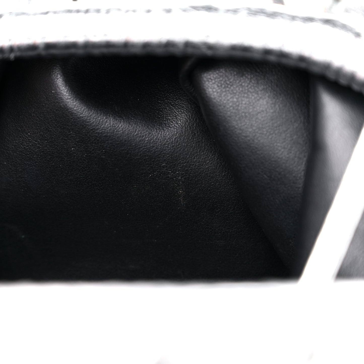 Metalic Bark Calfskin The Mini Pouch Silver