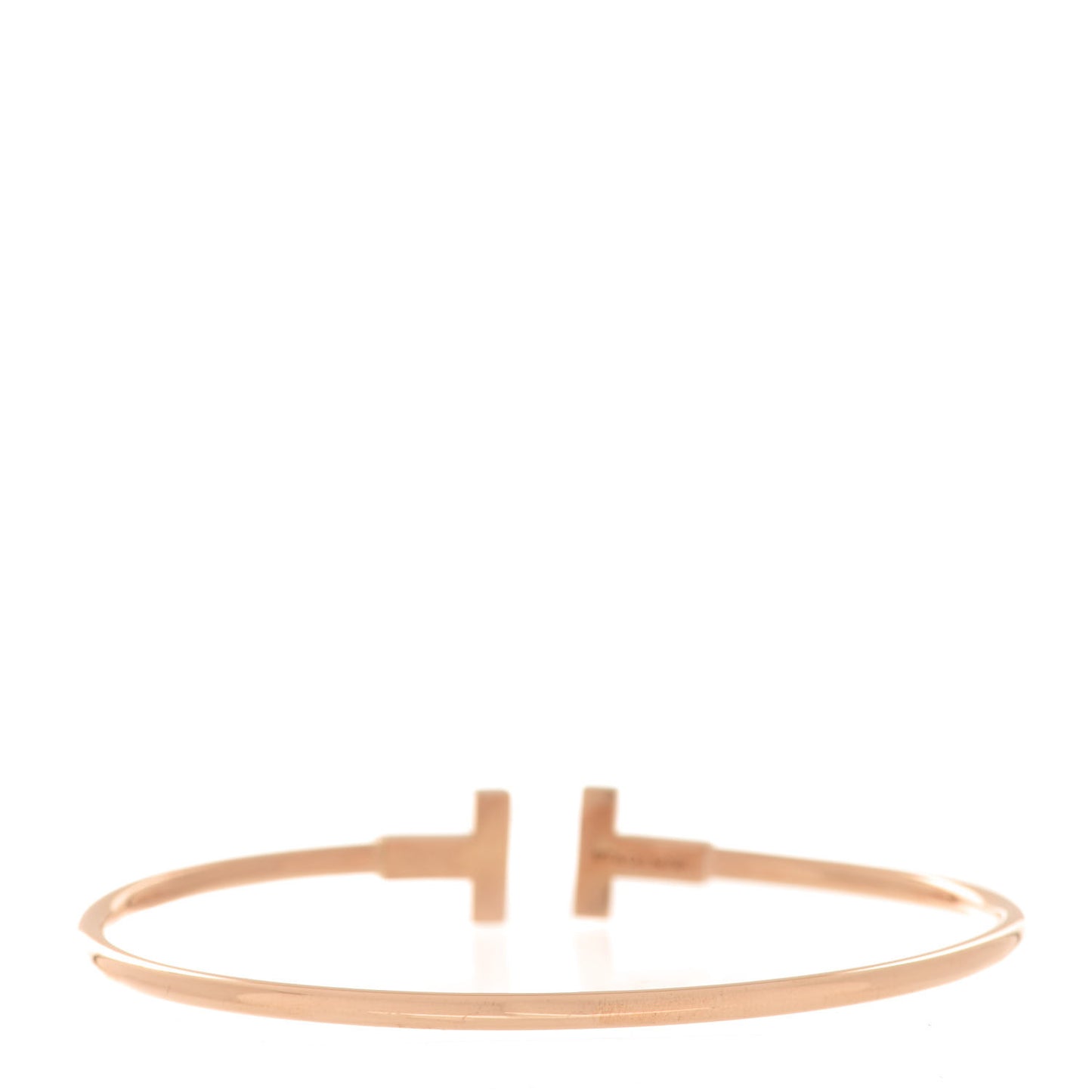 18K Rose Gold T Wire Bracelet