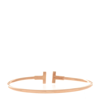 Tiffany 18K Rose Gold T Wire Bracelet 3 of 5