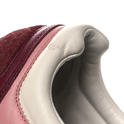 Chanel Calfskin CC Sneakers 38.5 Light Burgundy White Pink 11 of 14