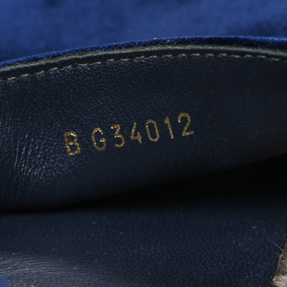 Chanel Velvet Logo Espadrilles 38 Navy Black 11 of 11