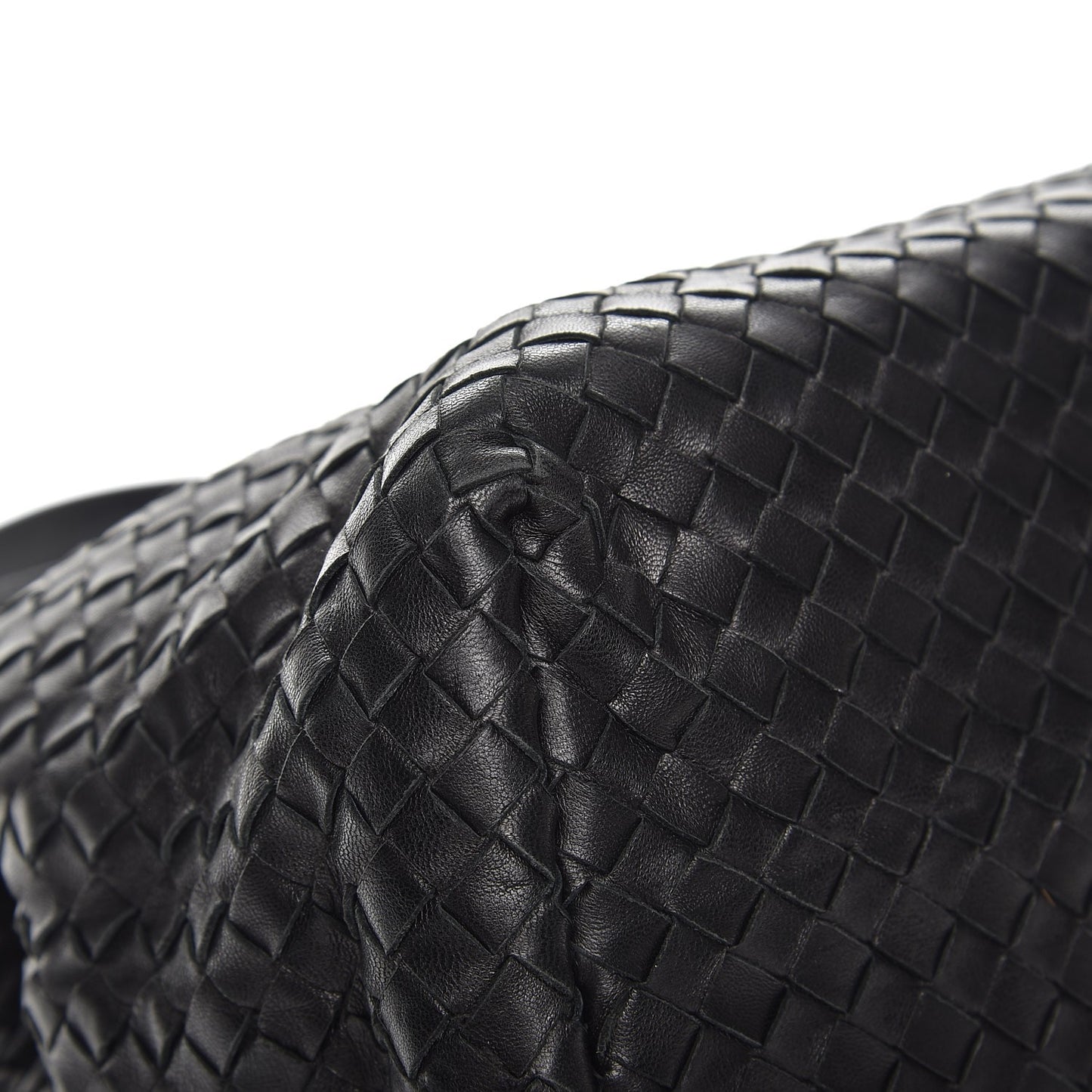 Nappa Intrecciato Medium Garda Bag Nero Black