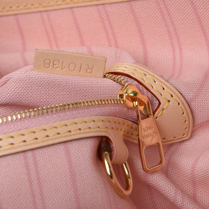 Louis Vuitton Damier Azur Delightful MM Rose Ballerine 7 of 8