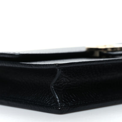 Gucci Dollar Calfskin Interlocking G Chain Wallet Black 9 of 10
