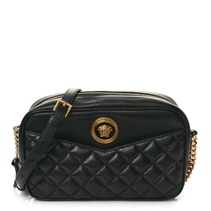 Versace Nappa Quilted Medium Medusa Camera Bag Black 1 of 8