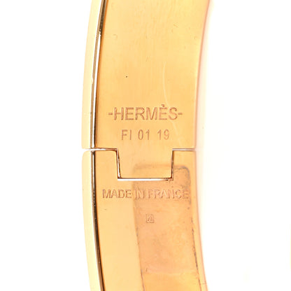 Hermes Enamel Narrow Clic Clac H Bracelet PM White 4 of 5