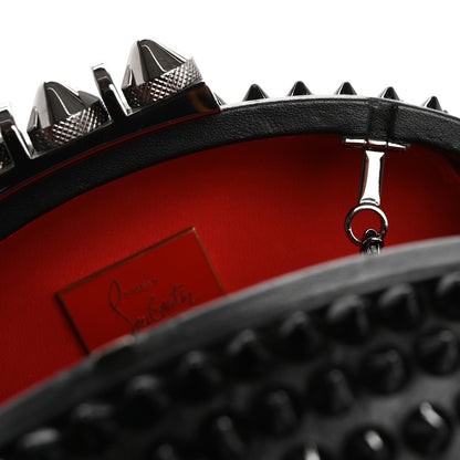 Christian Louboutin Calfskin Spikes Mina Chain Clutch Black 12 of 12