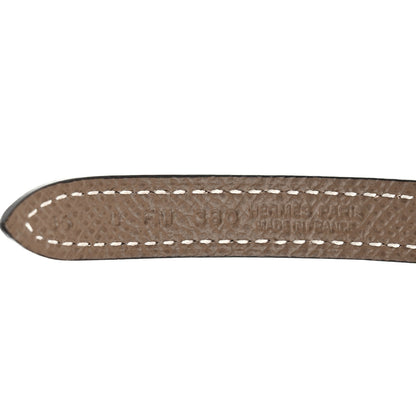 Hermes Swift Epsom 13mm Focus Belt 85 34 Black Etoupe 3 of 6