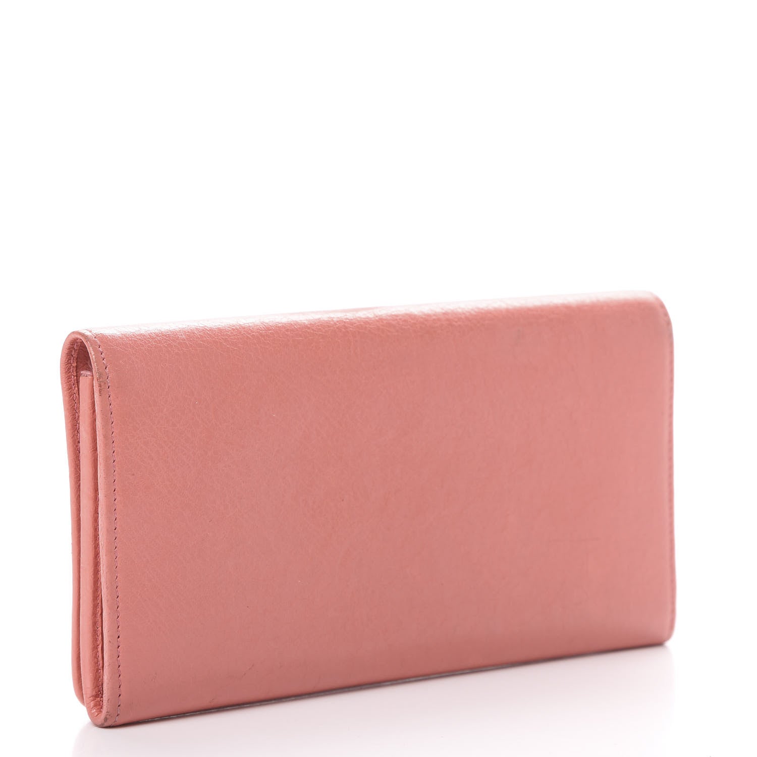Balenciaga Agneau Classic Hardware Money Wallet Rose Azalee 2 of 13